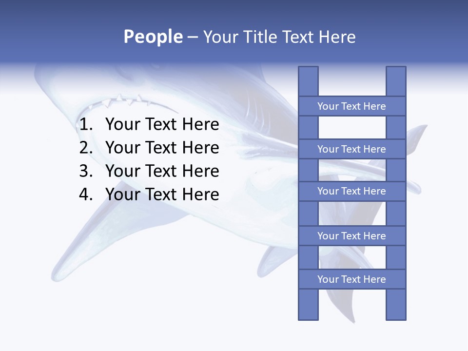 Fins Stroke Artwork PowerPoint Template