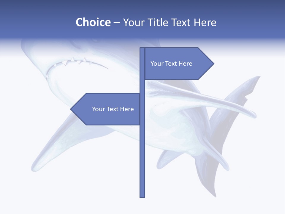 Fins Stroke Artwork PowerPoint Template