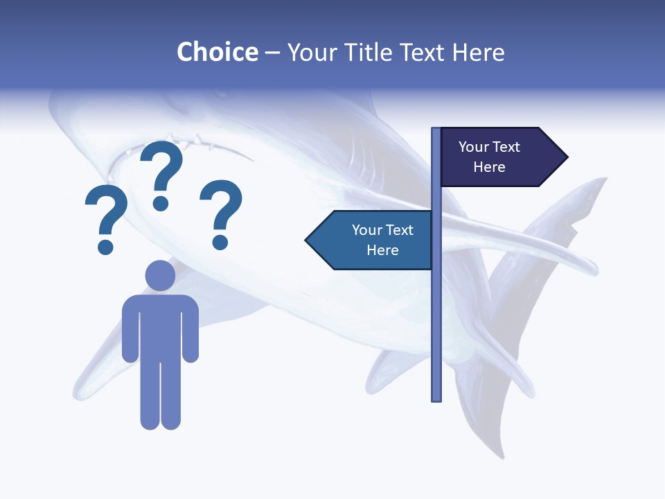 Fins Stroke Artwork PowerPoint Template