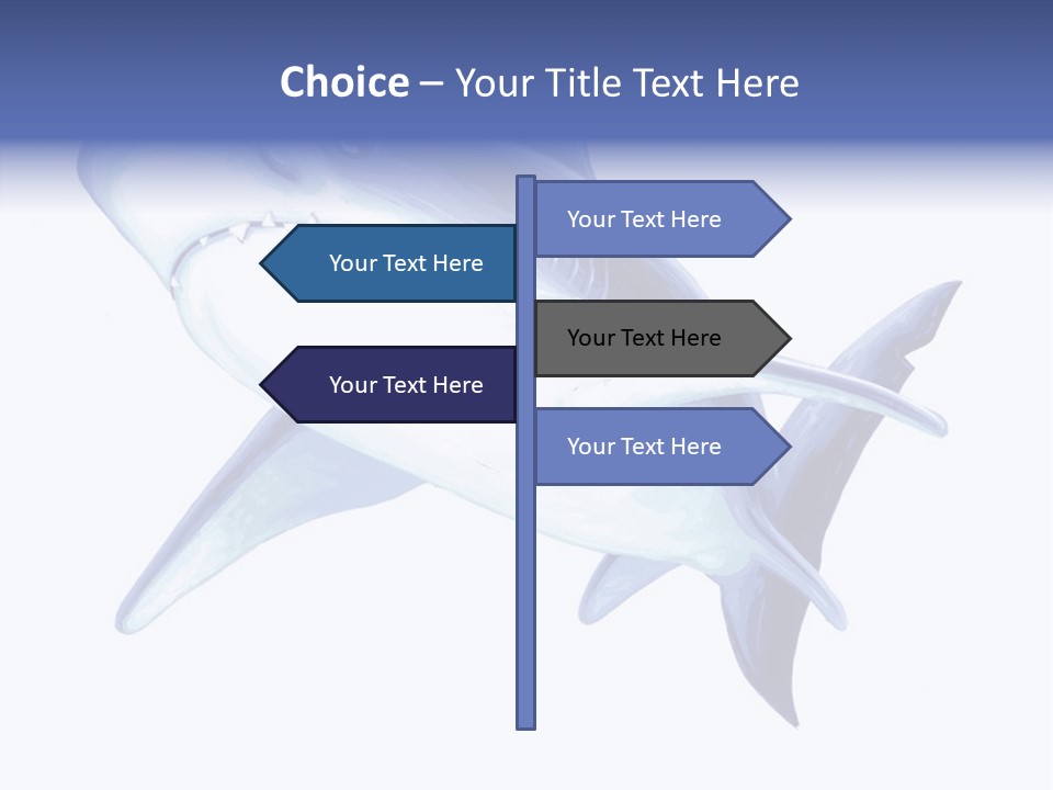 Fins Stroke Artwork PowerPoint Template