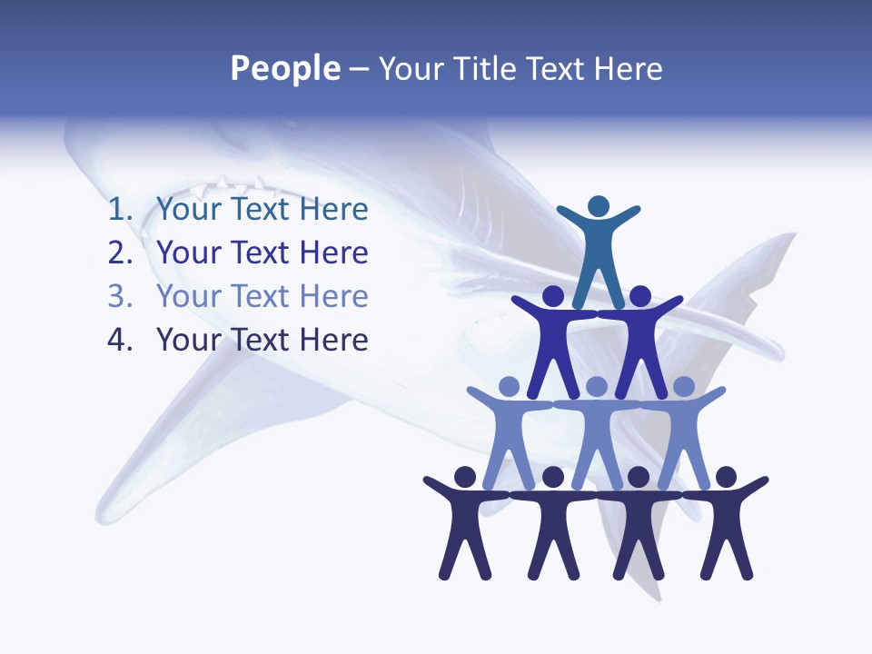 Fins Stroke Artwork PowerPoint Template