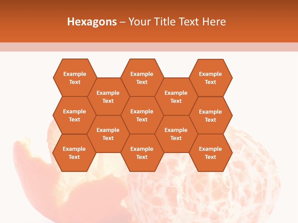 Food Mandarin White PowerPoint Template