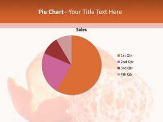 Food Mandarin White PowerPoint Template