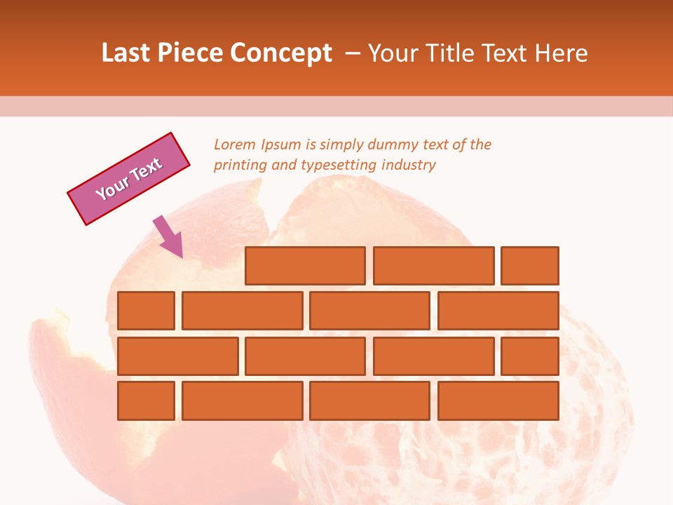 Food Mandarin White PowerPoint Template