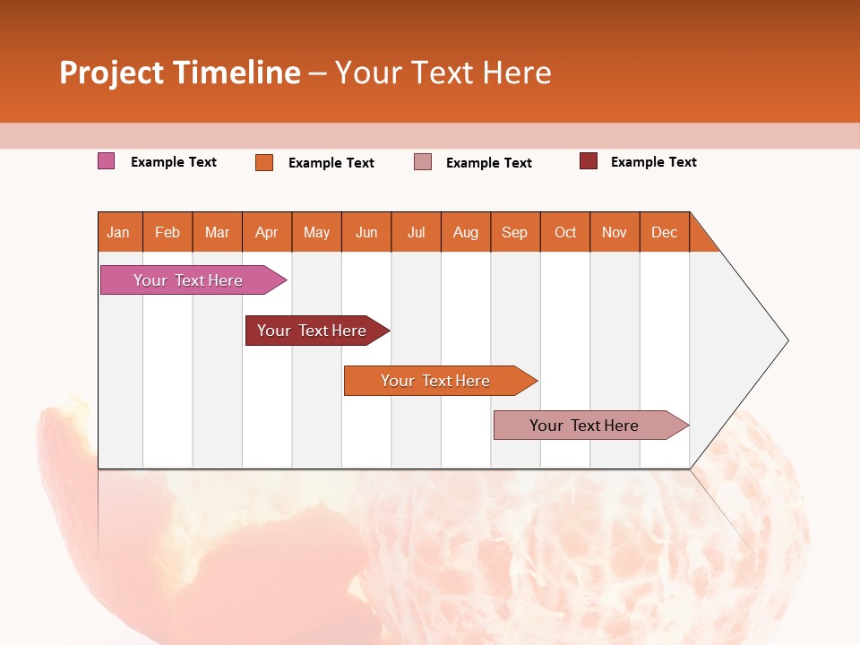 Food Mandarin White PowerPoint Template
