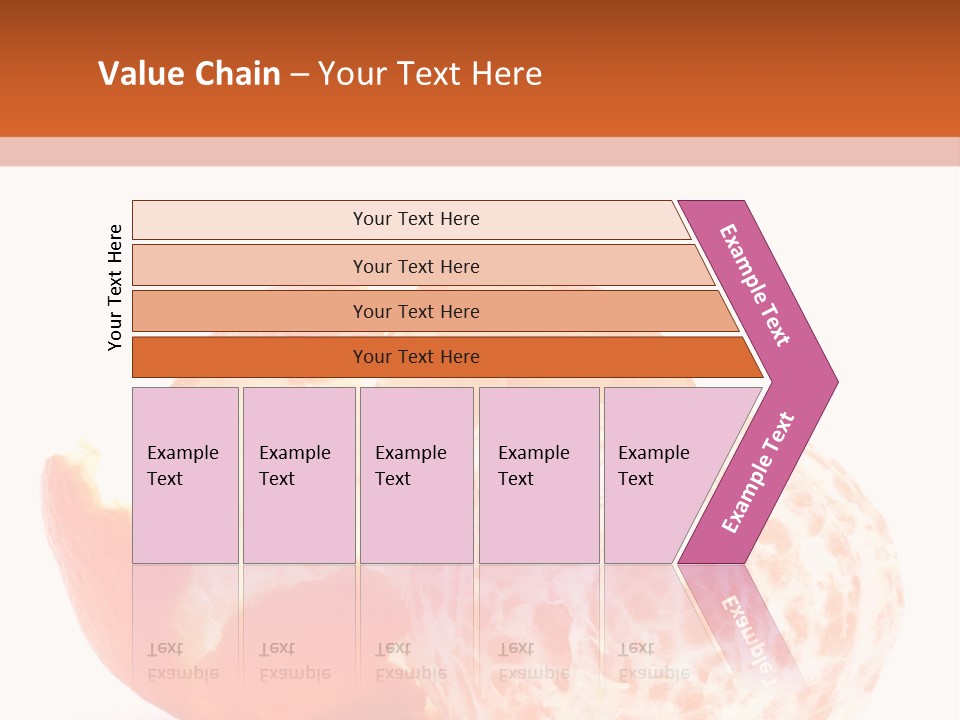 Food Mandarin White PowerPoint Template
