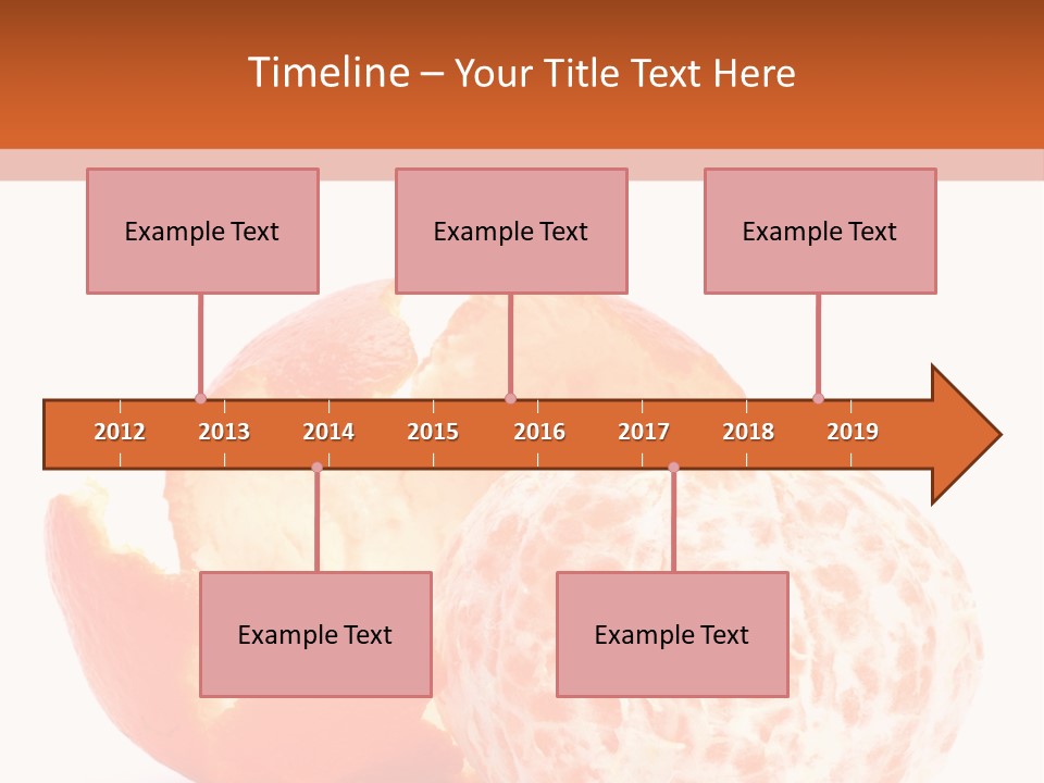 Food Mandarin White PowerPoint Template