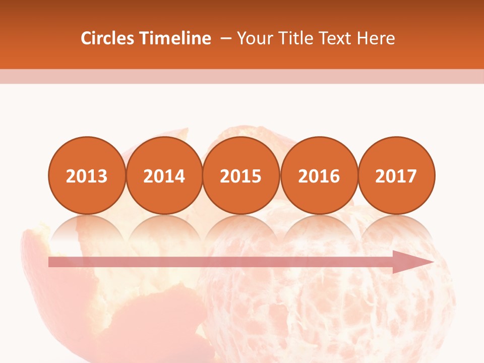 Food Mandarin White PowerPoint Template