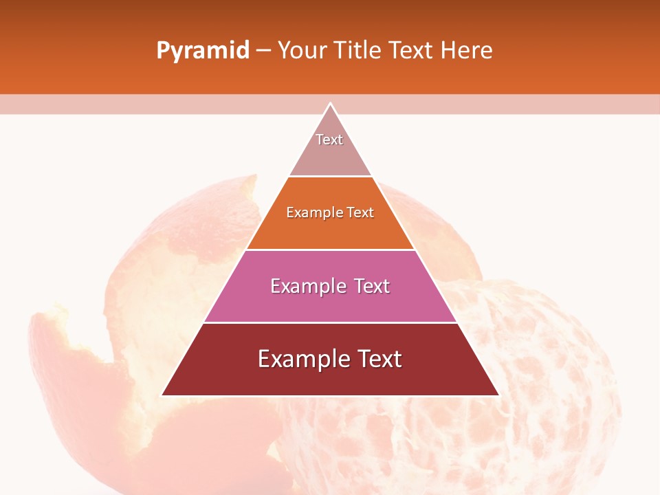 Food Mandarin White PowerPoint Template