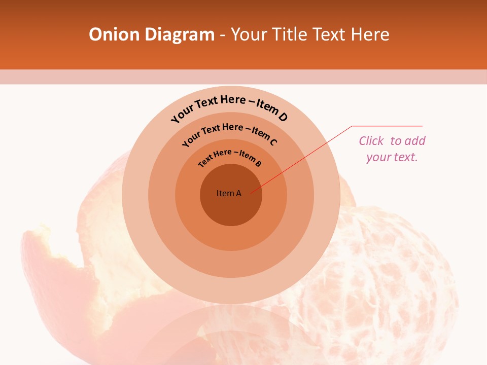 Food Mandarin White PowerPoint Template