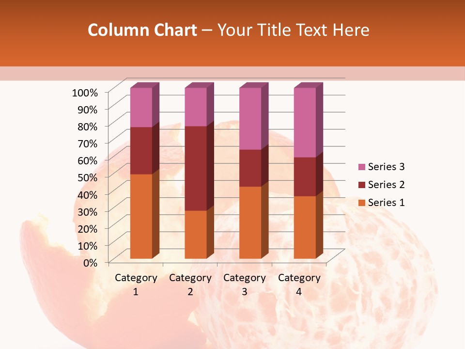 Food Mandarin White PowerPoint Template