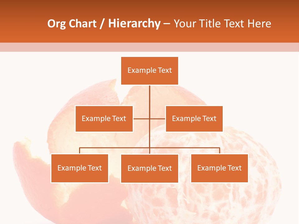 Food Mandarin White PowerPoint Template