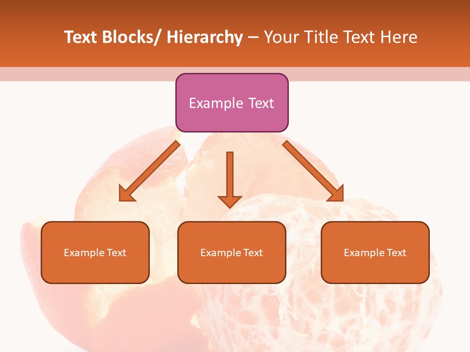 Food Mandarin White PowerPoint Template