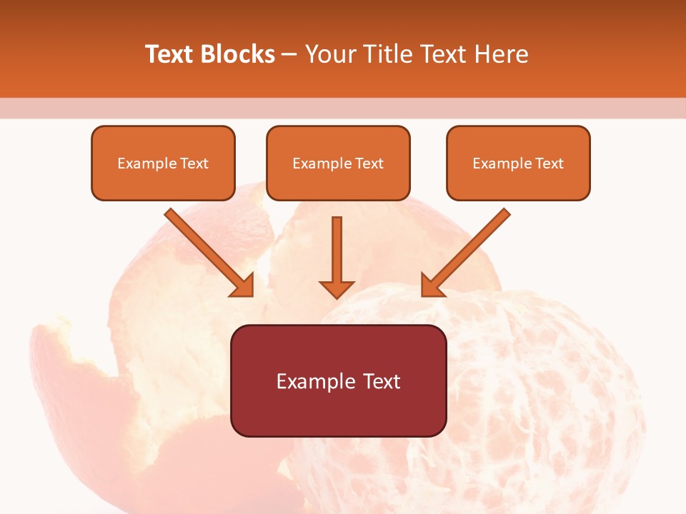 Food Mandarin White PowerPoint Template