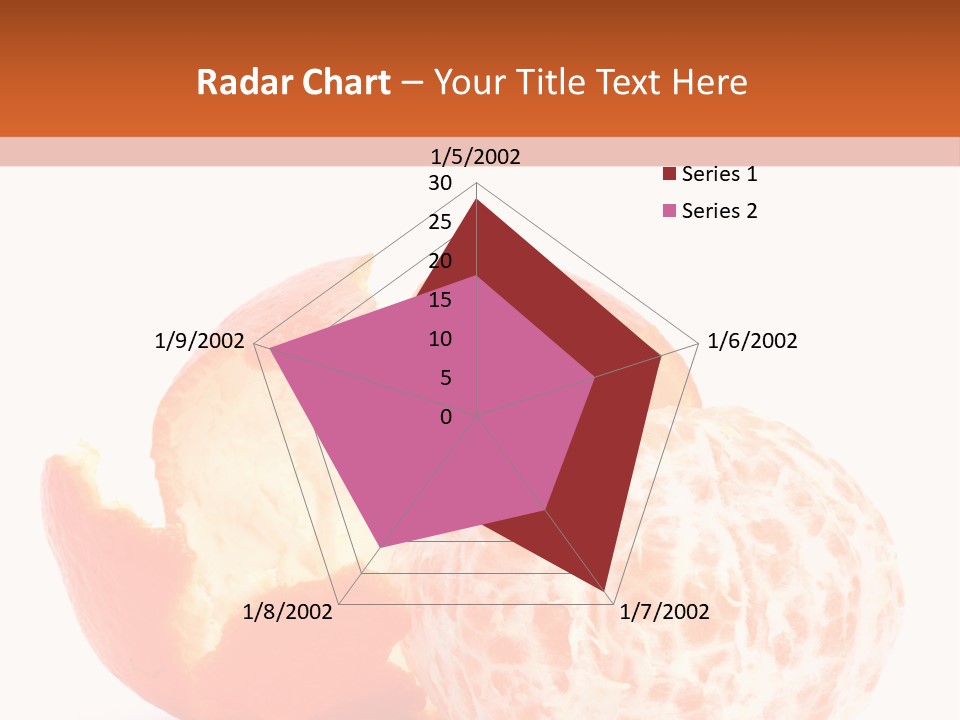 Food Mandarin White PowerPoint Template