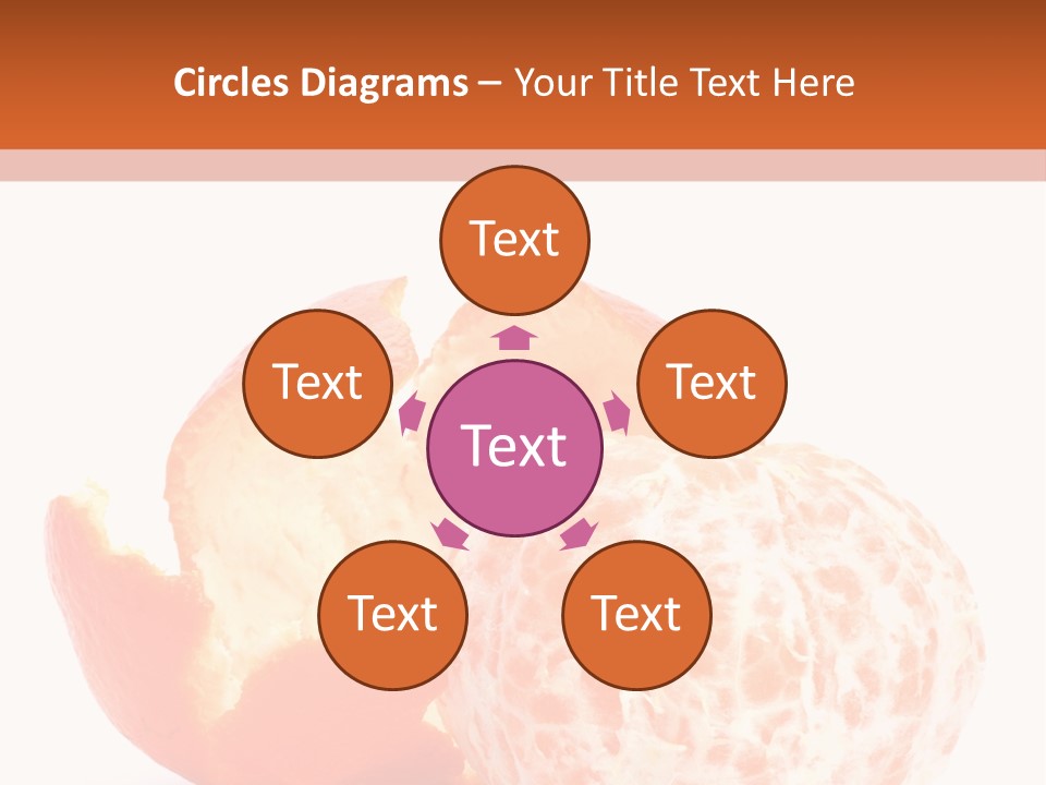 Food Mandarin White PowerPoint Template