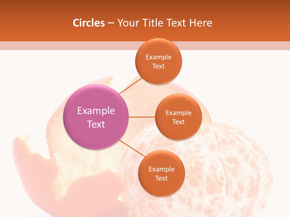 Food Mandarin White PowerPoint Template