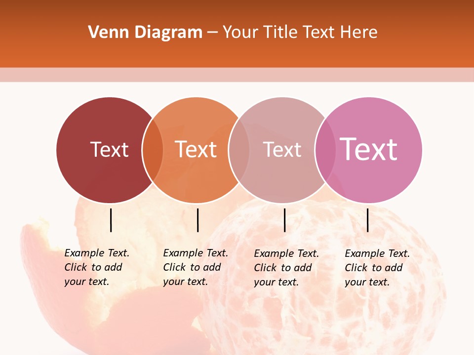 Food Mandarin White PowerPoint Template