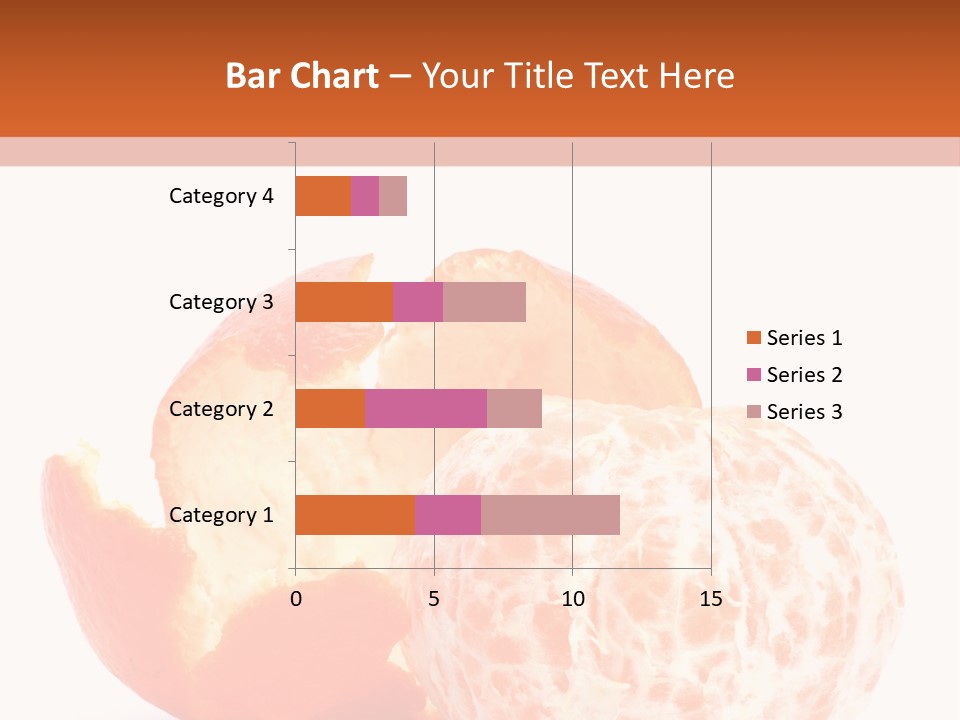 Food Mandarin White PowerPoint Template