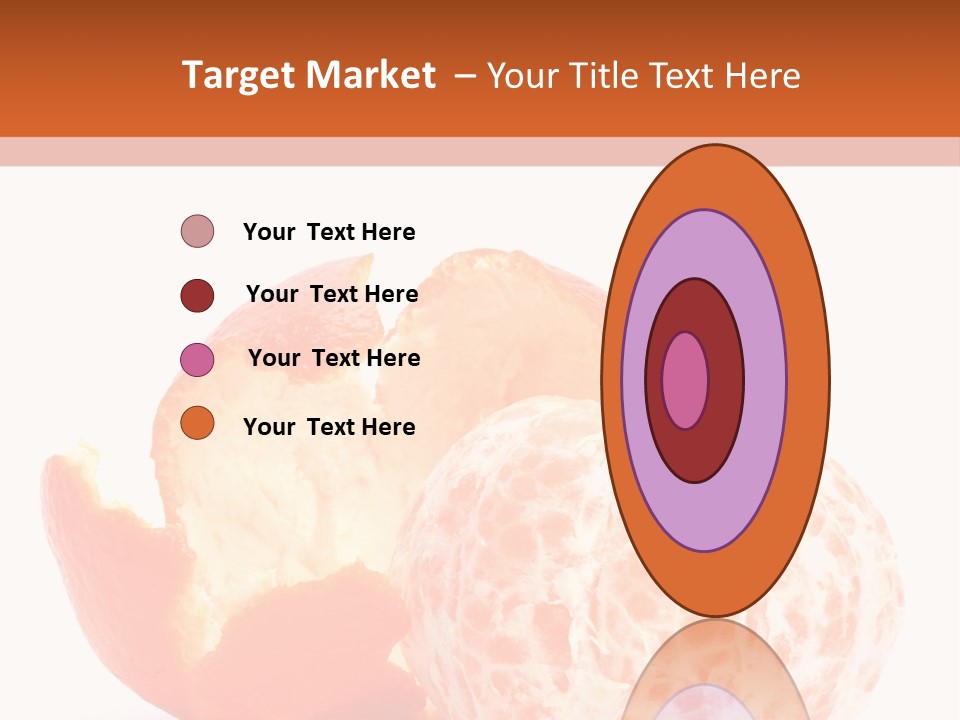 Food Mandarin White PowerPoint Template