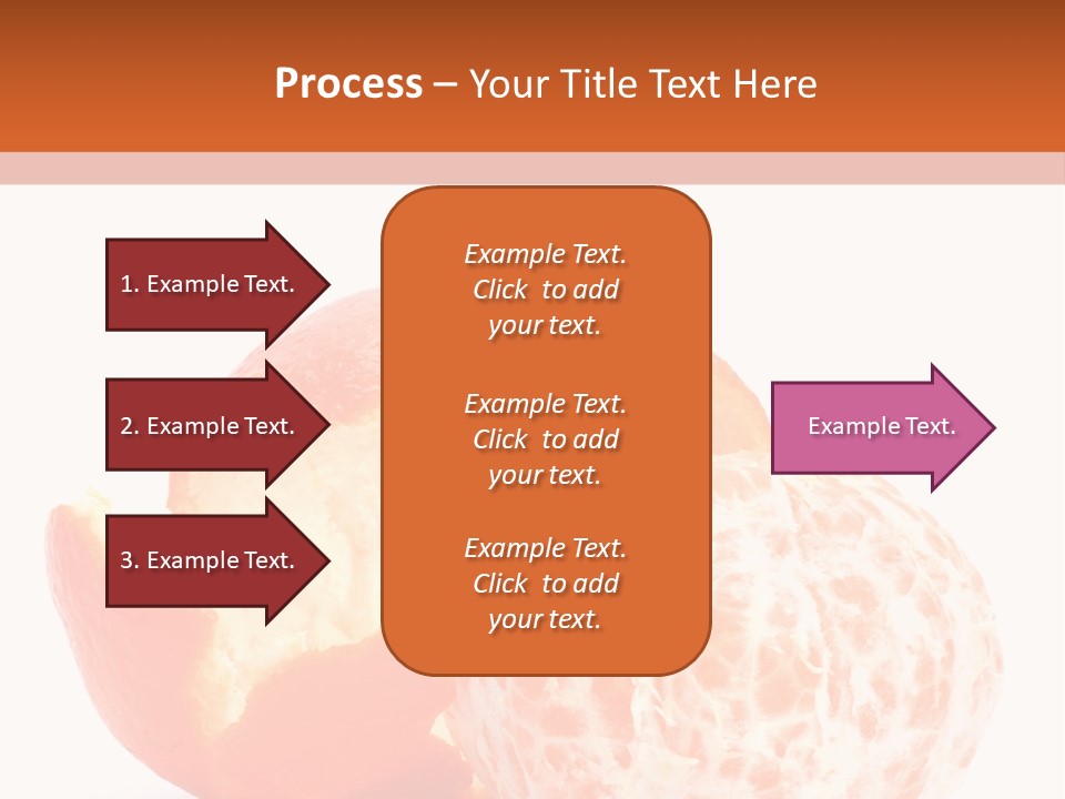 Food Mandarin White PowerPoint Template