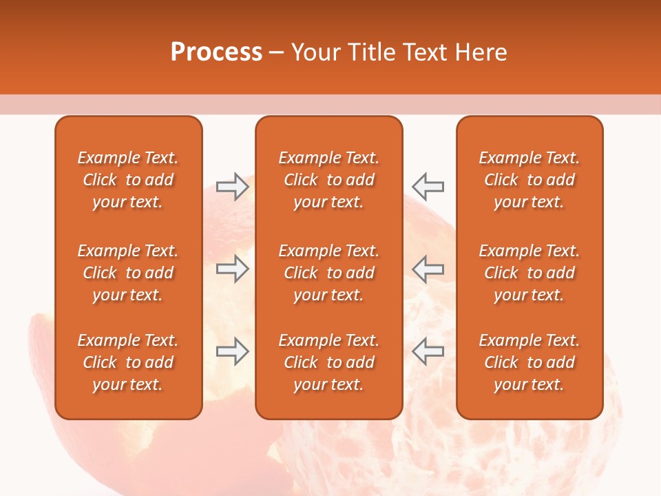 Food Mandarin White PowerPoint Template