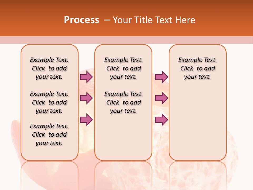 Food Mandarin White PowerPoint Template