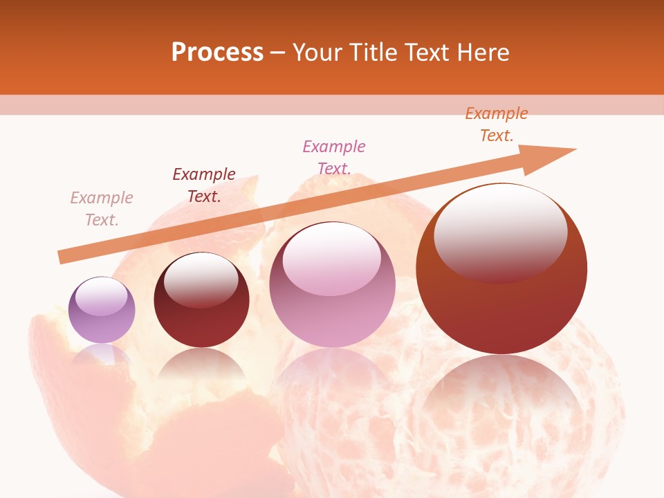 Food Mandarin White PowerPoint Template