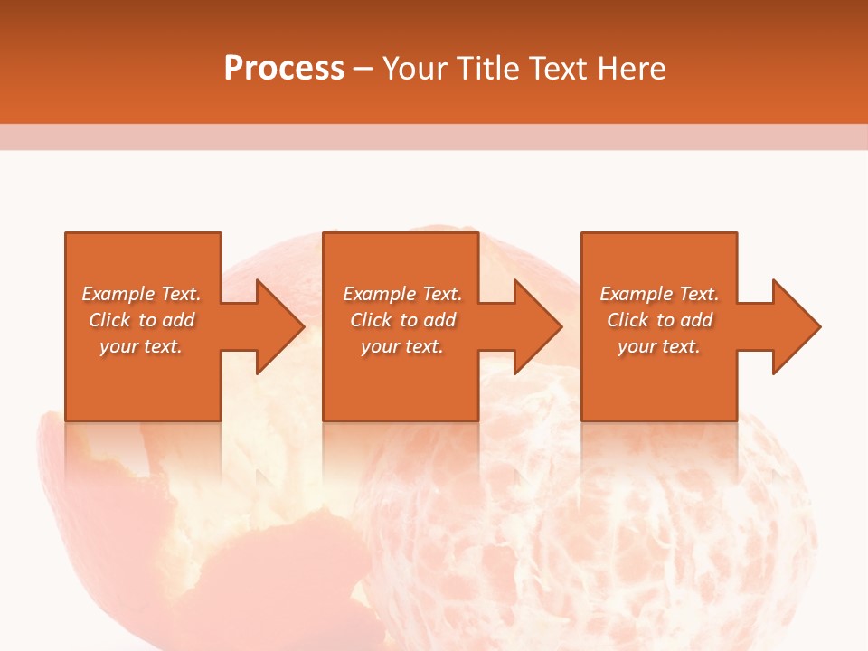 Food Mandarin White PowerPoint Template