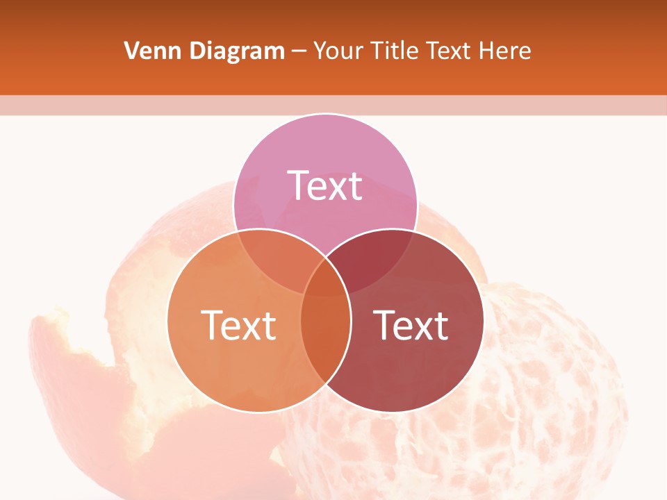 Food Mandarin White PowerPoint Template