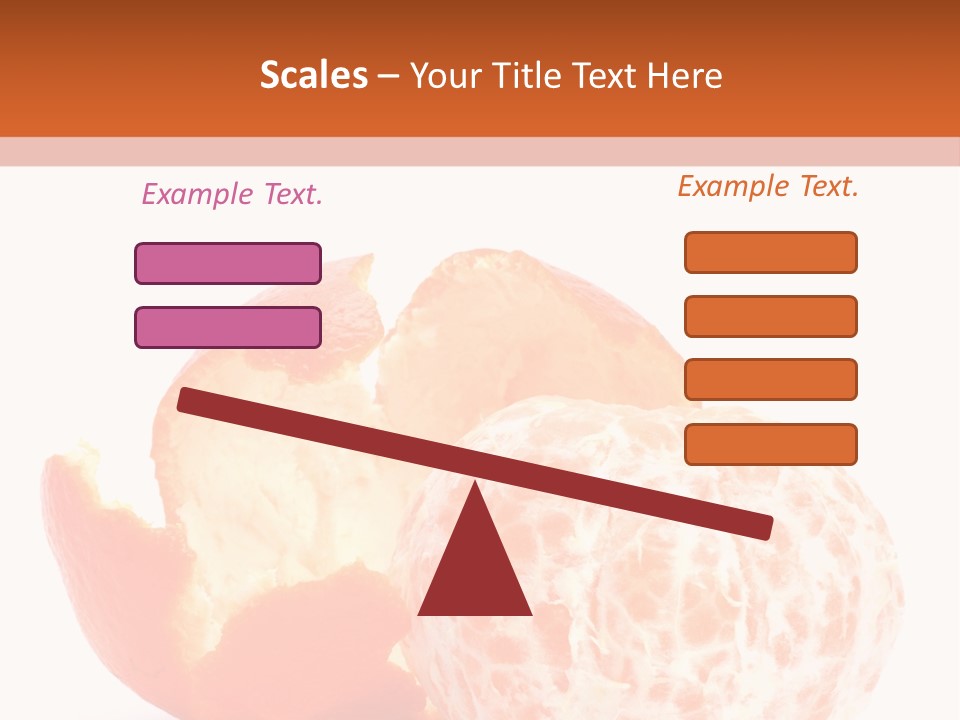 Food Mandarin White PowerPoint Template