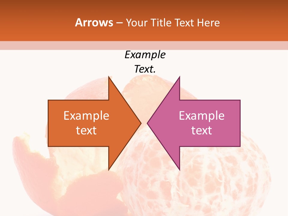 Food Mandarin White PowerPoint Template