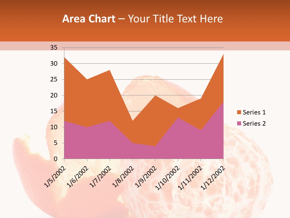 Food Mandarin White PowerPoint Template