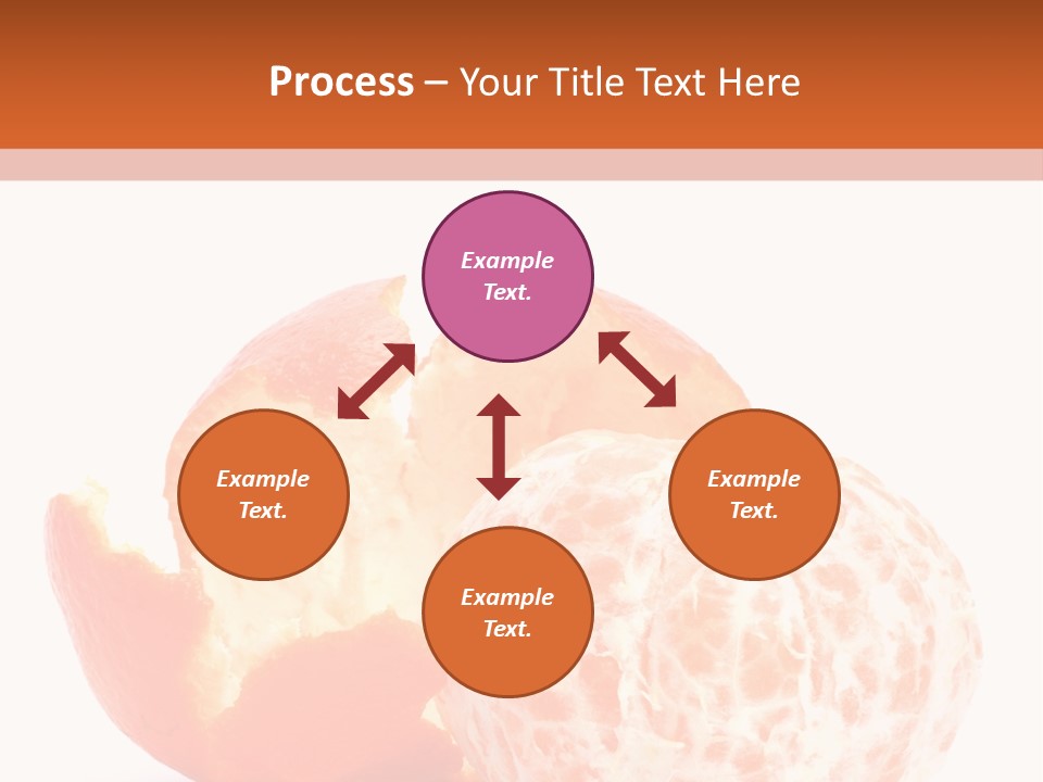 Food Mandarin White PowerPoint Template