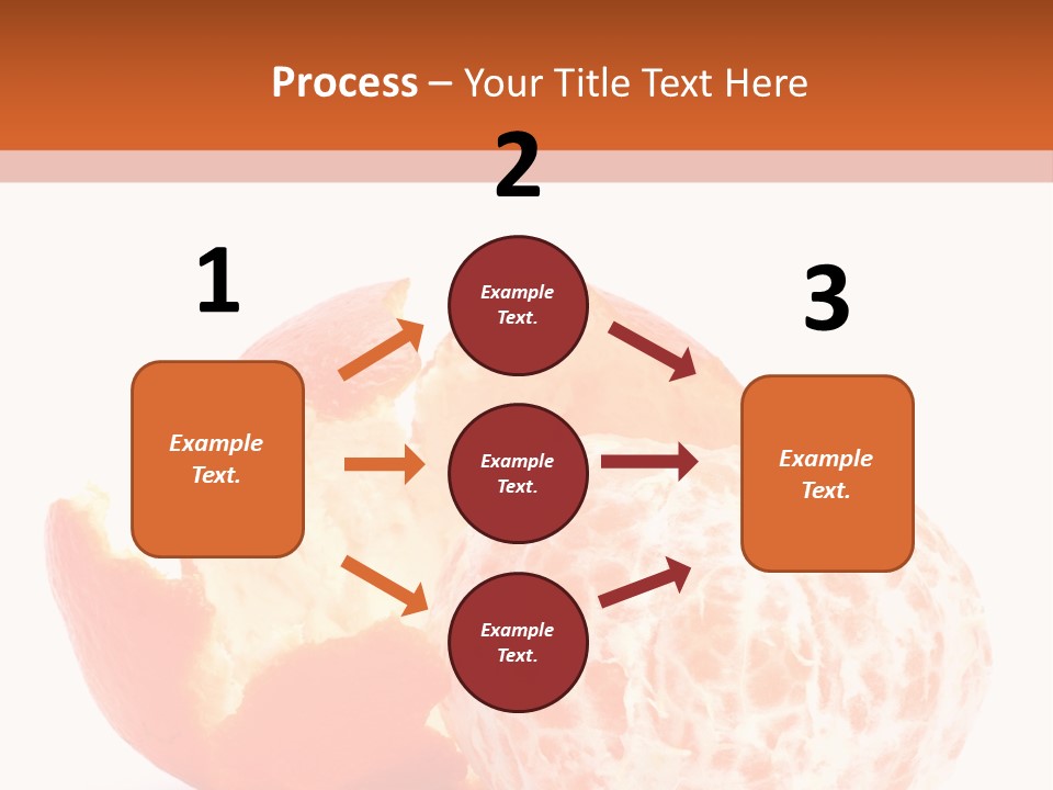 Food Mandarin White PowerPoint Template