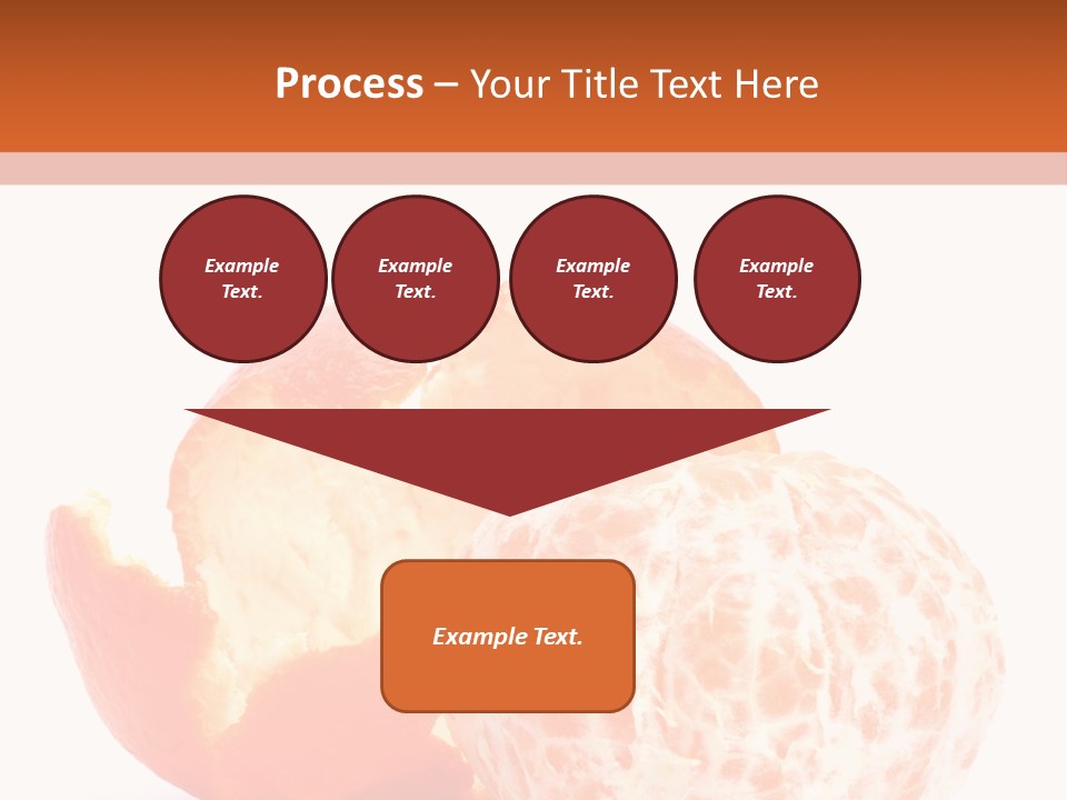 Food Mandarin White PowerPoint Template