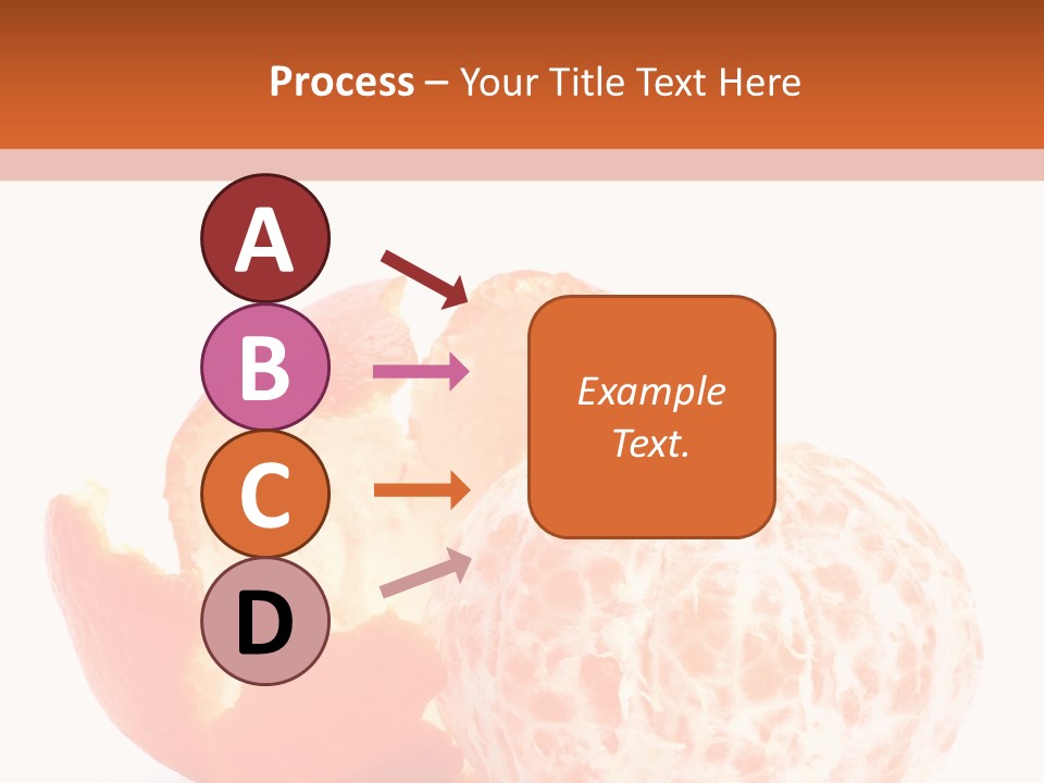Food Mandarin White PowerPoint Template