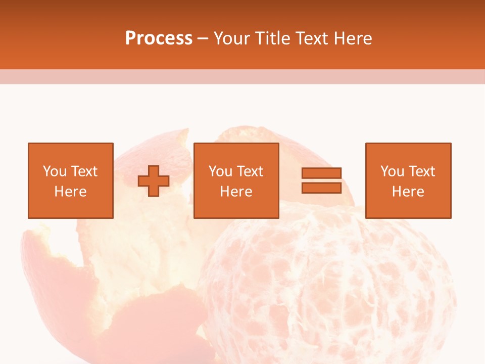 Food Mandarin White PowerPoint Template