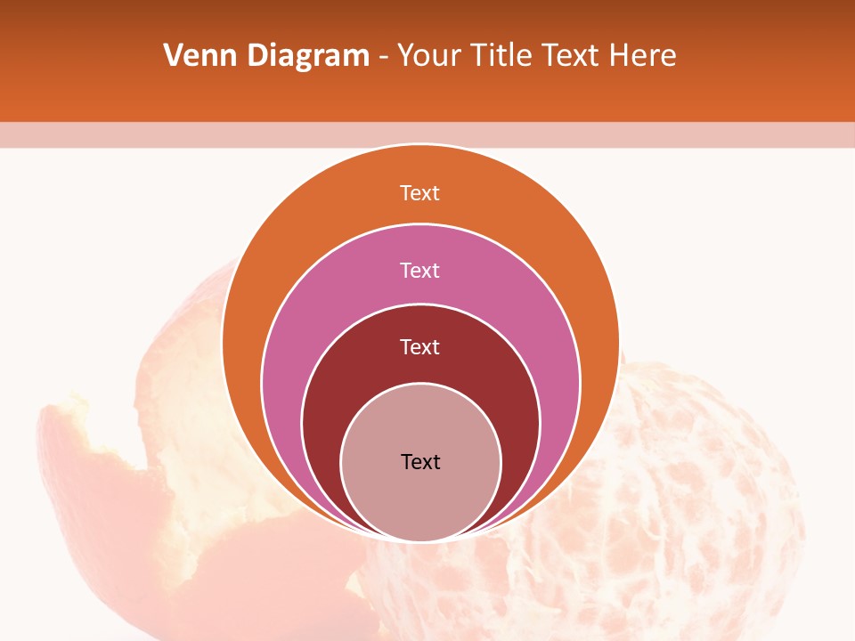 Food Mandarin White PowerPoint Template