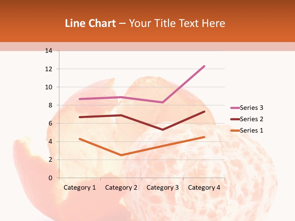 Food Mandarin White PowerPoint Template