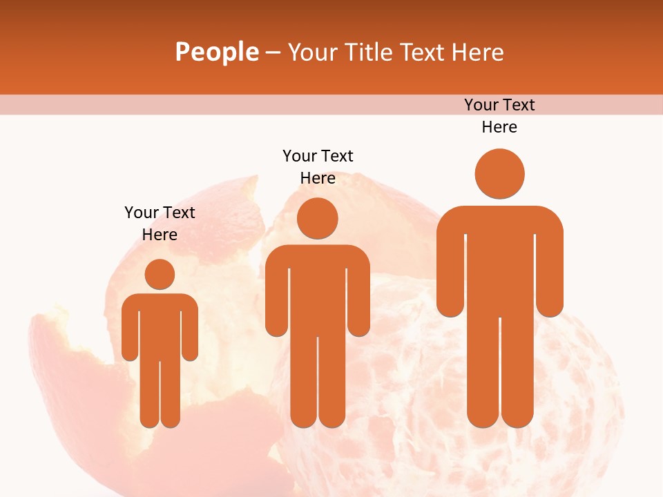 Food Mandarin White PowerPoint Template