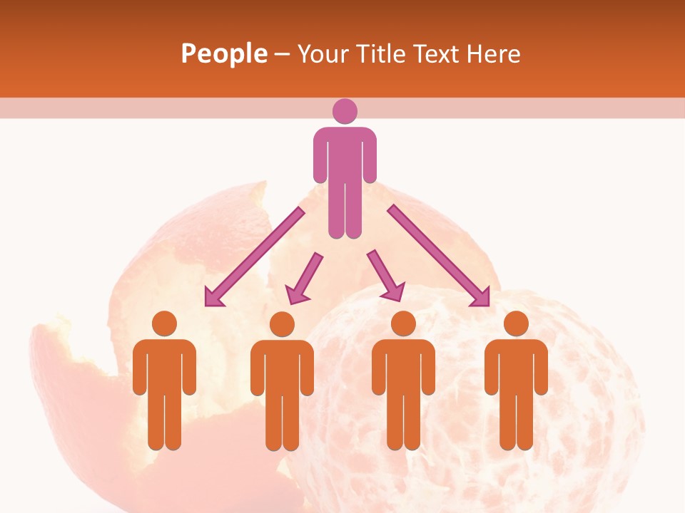 Food Mandarin White PowerPoint Template