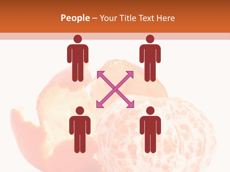 Food Mandarin White PowerPoint Template