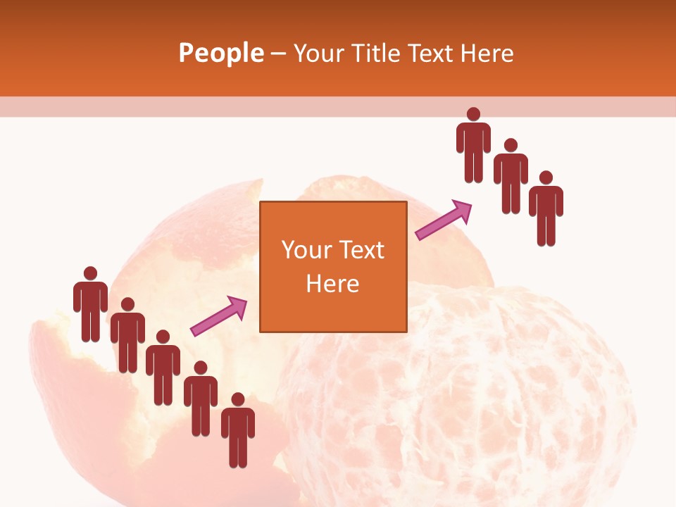 Food Mandarin White PowerPoint Template