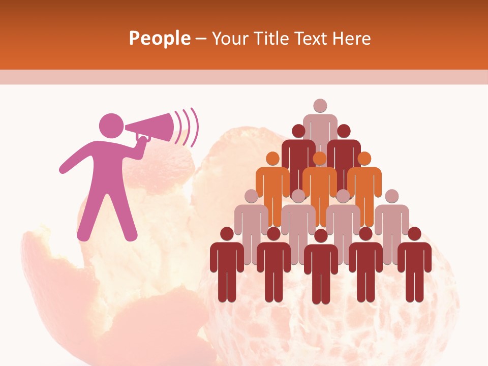 Food Mandarin White PowerPoint Template