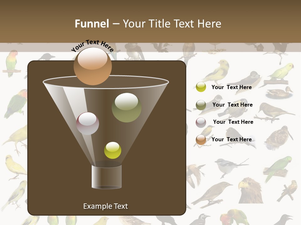 Tit Canary Wagtail PowerPoint Template