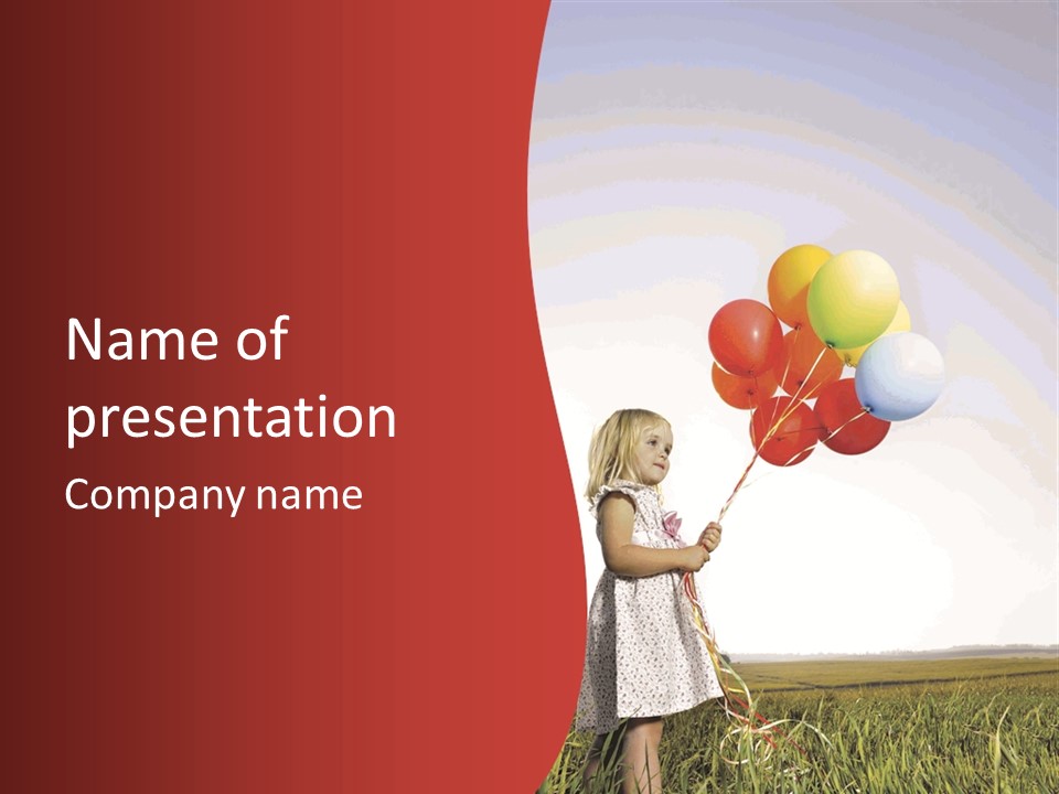 Innocence Leisure Playing PowerPoint Template