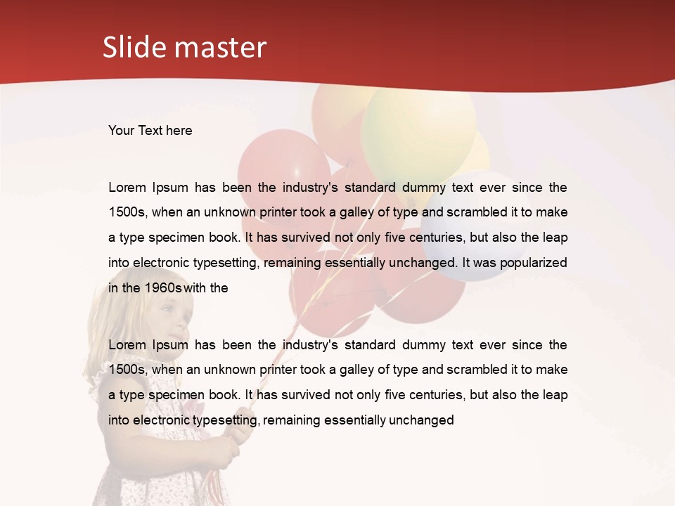 Innocence Leisure Playing PowerPoint Template