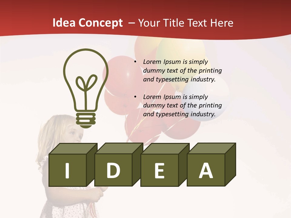 Innocence Leisure Playing PowerPoint Template