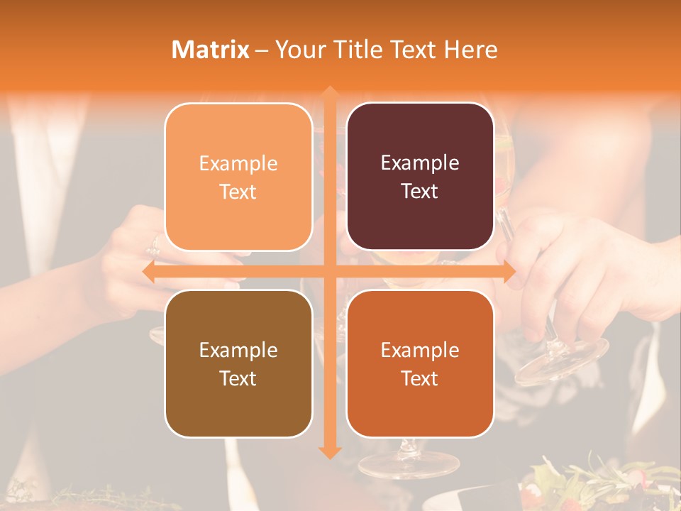 Wine Hands Cocktail PowerPoint Template